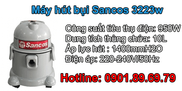 Máy hút bụi có chức năng thổi bụi Sancos 3223W